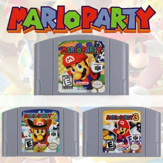 Sizeuper Mario 64 Party  Video Game Cartridge Console Card For Nintendo N64