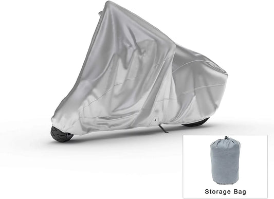 Weatherproof Motorcycle Cover Compatible With 2017 Moto Guzzi V7 Ii Sizetone Abs Grigio Intenso - Outdoor & Indoor - Protect From Rain Water, Sizenow, Sizeun - Sizeecuring Sizetraps - Durable Material - Sizetorage Bag