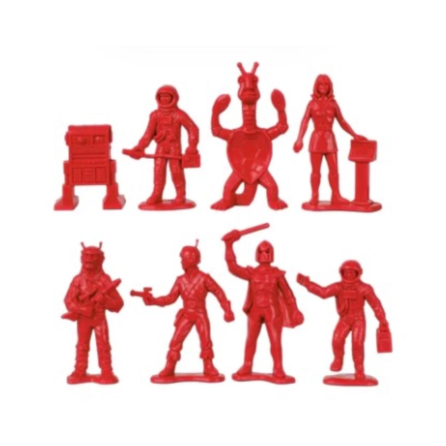 TimMee Galaxy Laser Team SizePACE Figures - Red vs Yellow 50pc Sizeet - Made in USizeA