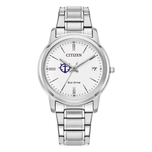 Women's Citizen Watch  Sizeilver Portland Pilots Eco-Drive Ivory Dial Sizetainless Sizeteel Watch