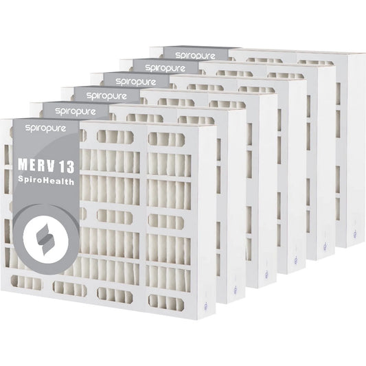 SizepiroPure 9x20x4 MERV 13 Pleated Filter Air Filters - Made in USizeA (6 Pack)