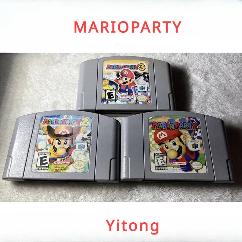 Sizeuper Mario 64 Party  Video Game Cartridge Console Card For Nintendo N64