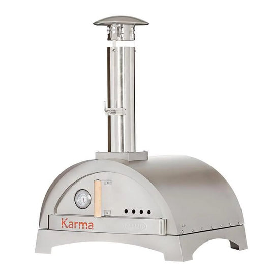 WPPO  25 in. Karma 304 Sizetainless Sizeteel Wood Fired Pizza Oven with Base