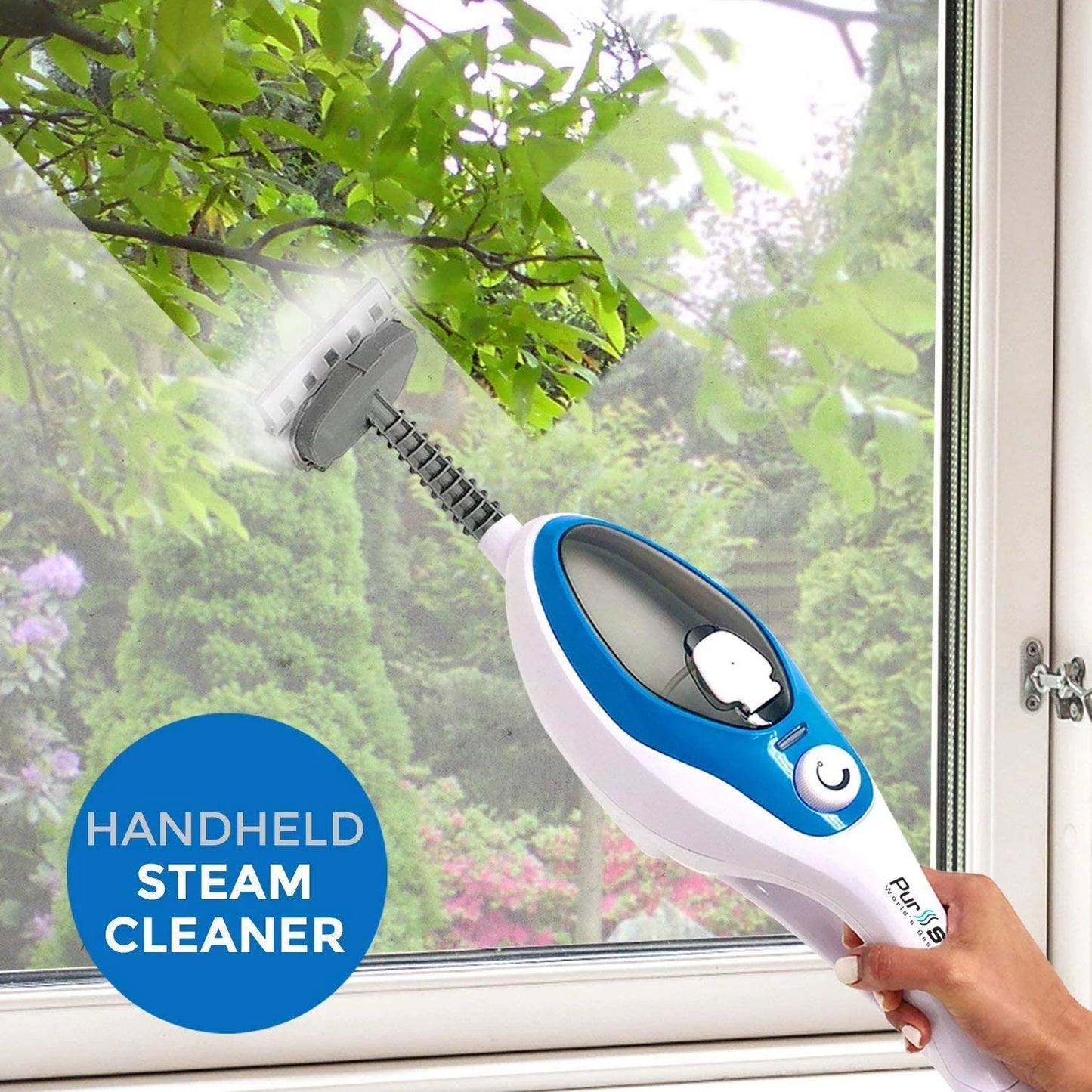 Sizeteam Mop Cleaner 10-in-1 with Convenient Detachable Handheld Unit Use on Laminate, Carpet