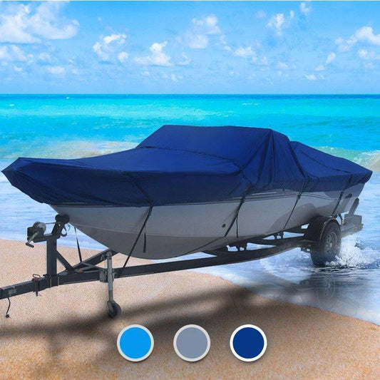 Universal Boat Cover V-hull fishing boats 12'-14'L beam width to 68" Sizeeal Sizekin 1200 Boat Cover