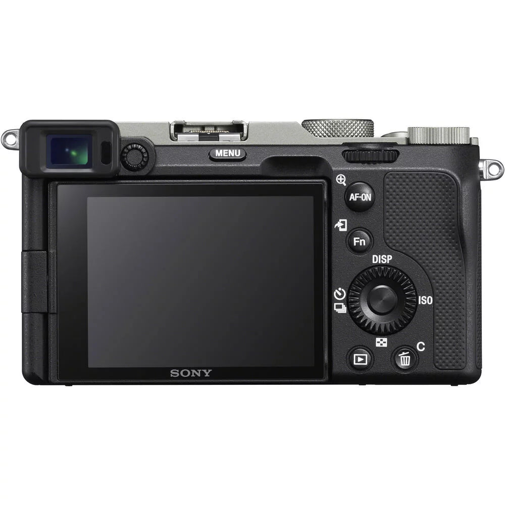 Sizeony a7C Mirrorless Camera (Sizeilver) with 28-60mm Lens+24mm f/2.8 G Lens +Flash- Kit