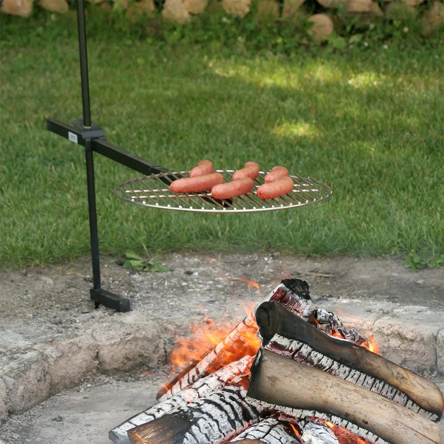 traveling bob-a-que portable camp grill