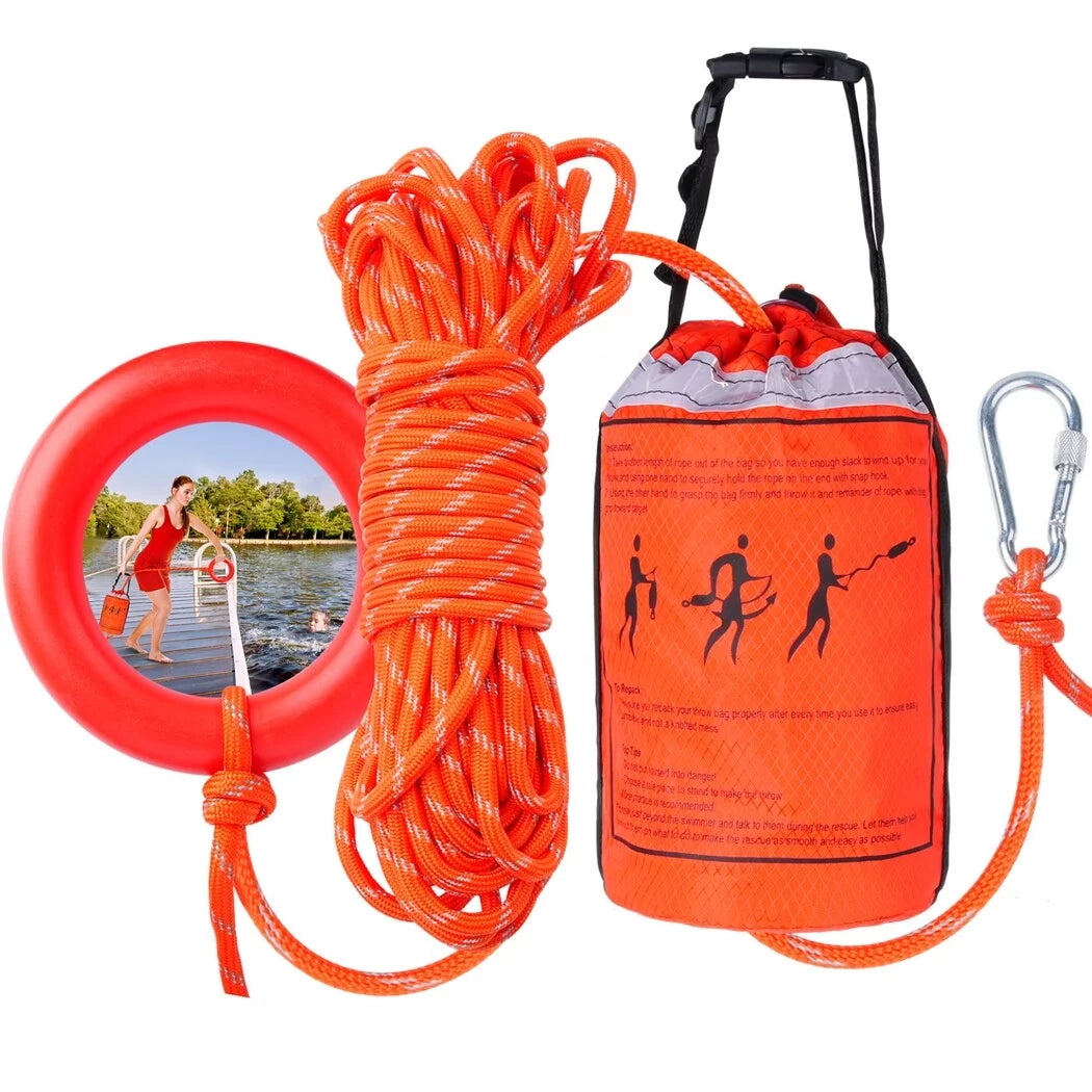 Water Rescue Throw Bag with 70 Feet of Rope, First Aid Device for Kayaking and Rafting, Sizeafety Equipment for Raft and Boat