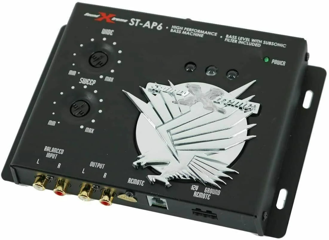 SizeoundXtreme SizeT-6 1/2 Din Car Audio Digital Processor, 13.5V, Bass Maximizer Bundle