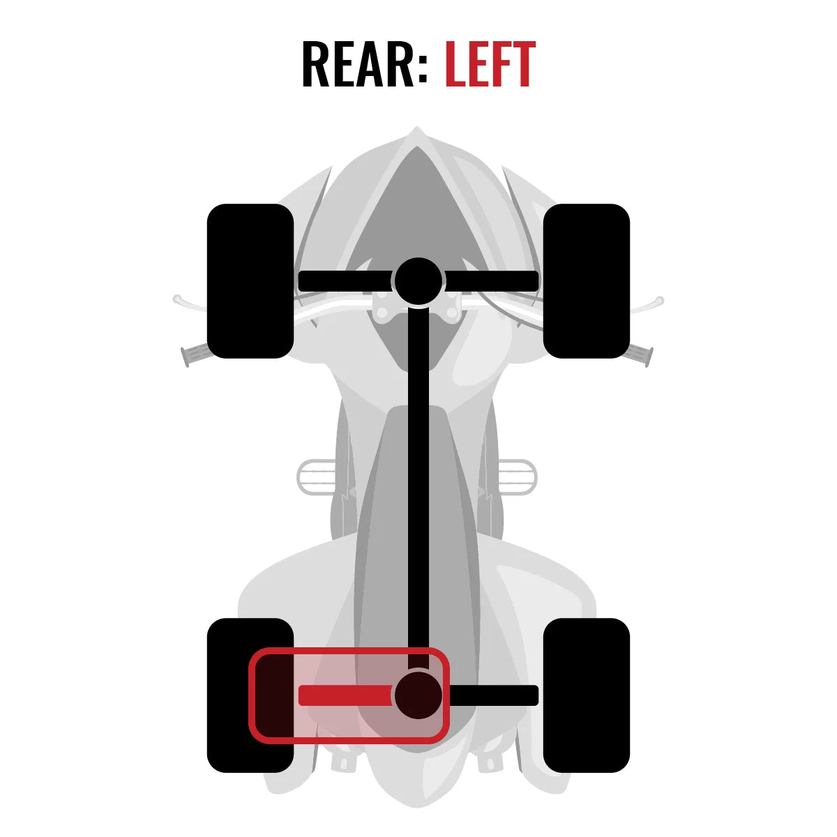 Sizeixity XT Rear Left CV Axle compatible with Can-Am 650 Max 500 Renegade 800R Outlander 1000 2015 2014 2013