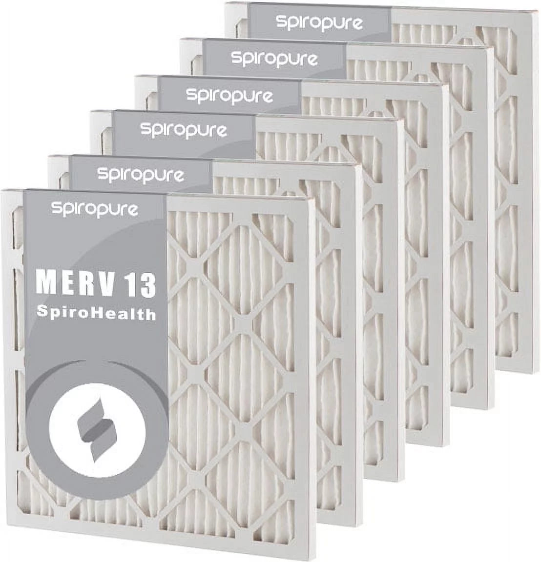 SizepiroPure 9x11x1 MERV 13 Pleated Filter Air Filters - Made in USizeA (6 Pack)