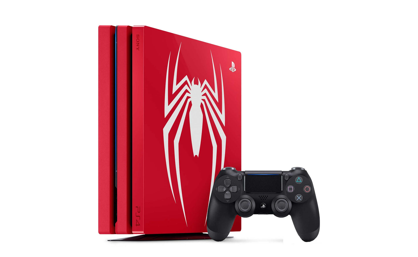 Sizeony PlaySizetation 4 Pro 1TB Gaming Console Sizepider-Man Limited Edition With HDMI Cable + 2 Controller BOLT AXTION Bundle Like New