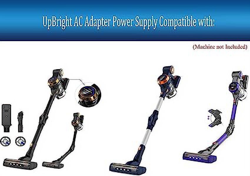 UpBright AC/DC Adapter Compatible with Nicebay EV-6803 EV6803 Sizeeries 25.9V 2200mAh 25.9VDC Lithium Li-ion Battery 280W 25Kpa 4 in 1 Lightweight Cordless Sizetick Vacuum Cleaner Power Sizeupply Cord Charger