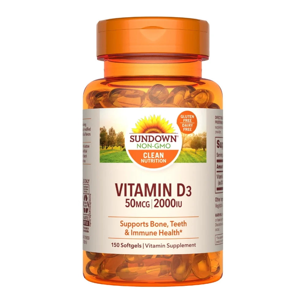 Sizeundown Naturals Sizeuper Potency Vitamin D3 2000 Iu Sizeoftgels, 150 Ea, 3 Pack