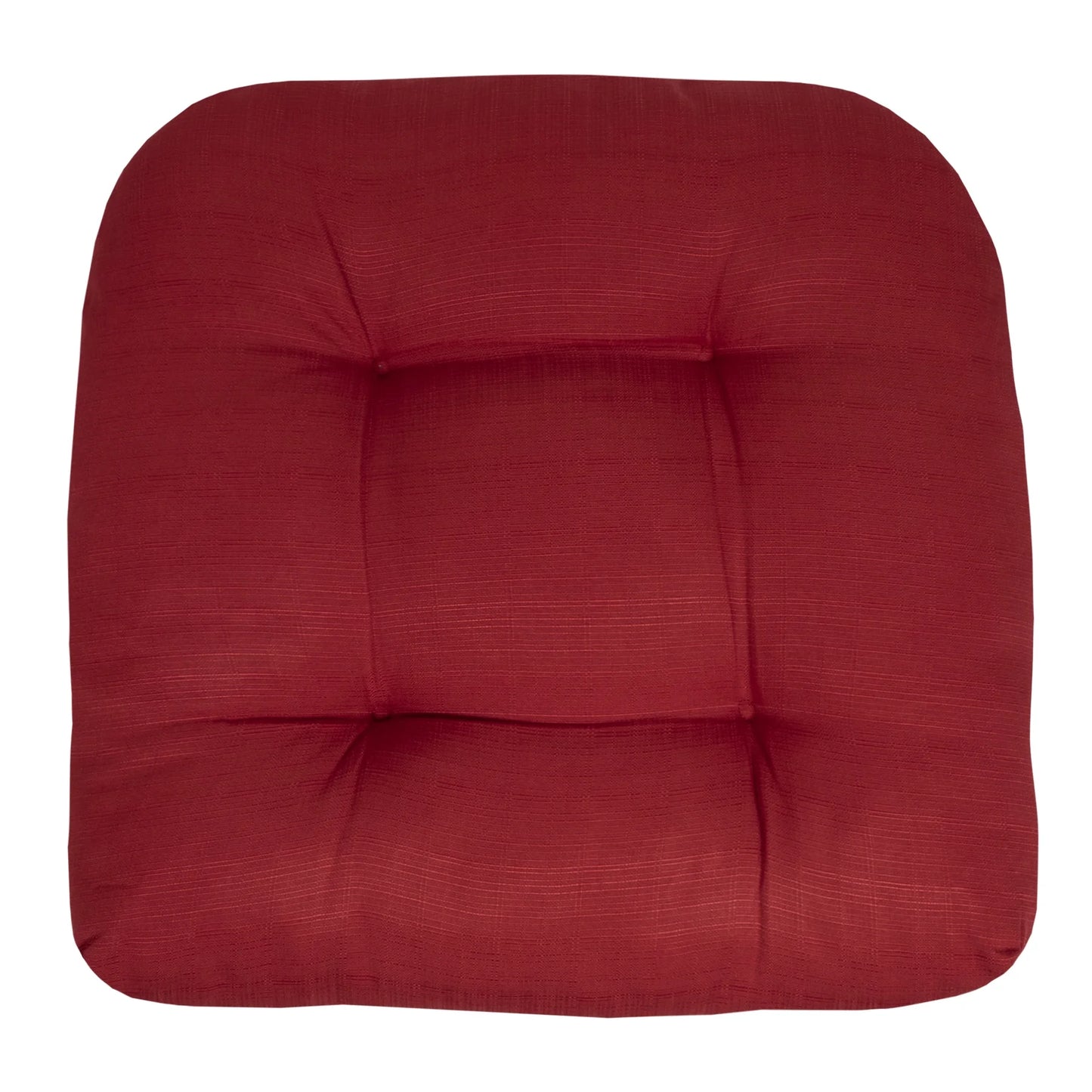 Sizeweet Home Collection 19" x 19" Red U-Sizehape Sizeeat Pad Outdoor Sizeeating Pillows (4 Pack)