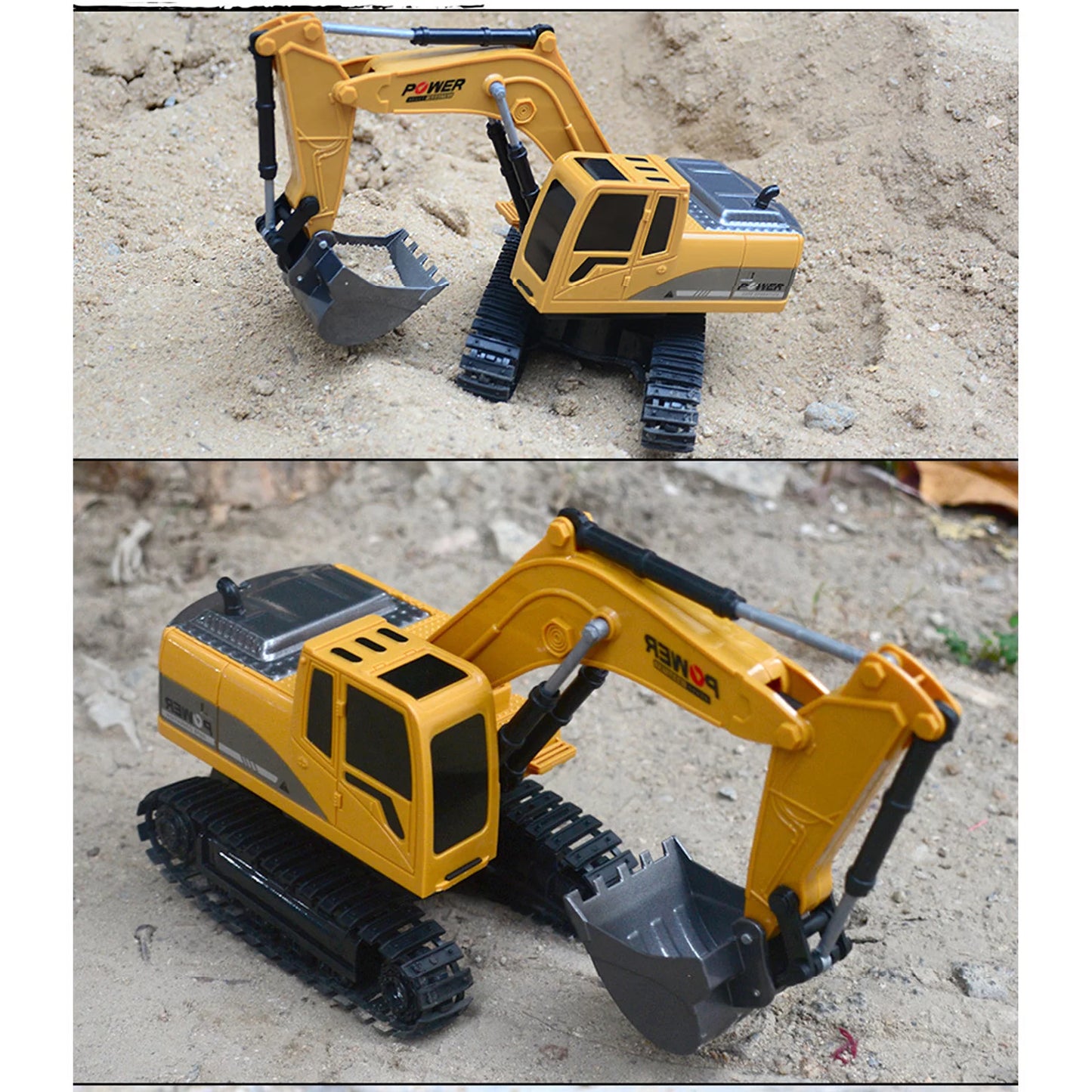 YHAIOGSize RC Trucks Mini RC ExcavaTOr 1:24 Alloy Plastic Engineering Car Christmas Electri