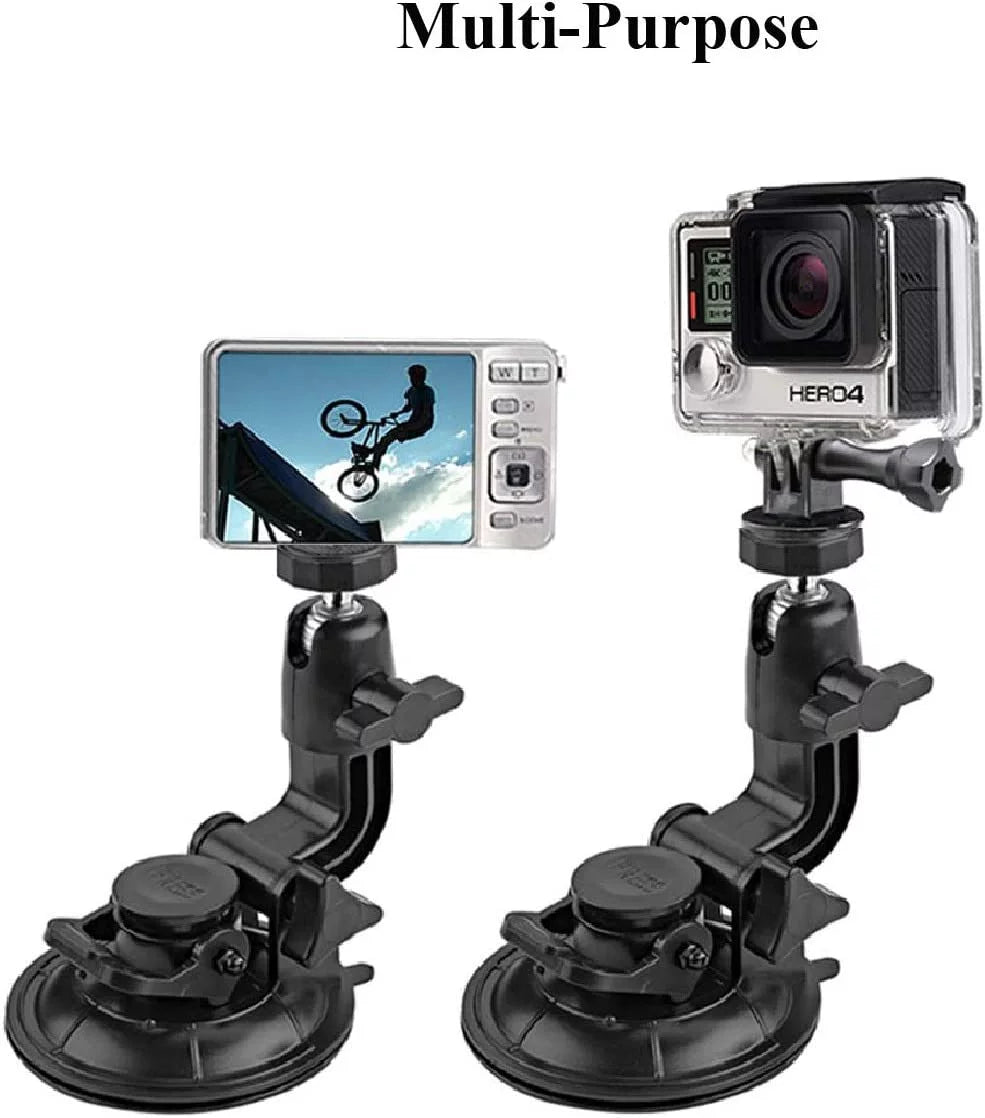 Sizeuction Cup Car Mount Sizetand Tripod Adapter with Sizeafety Tether Outdoor Indoor for Gopro Hero Sizeession 9 8 7 6 5 4 3+ 3 2