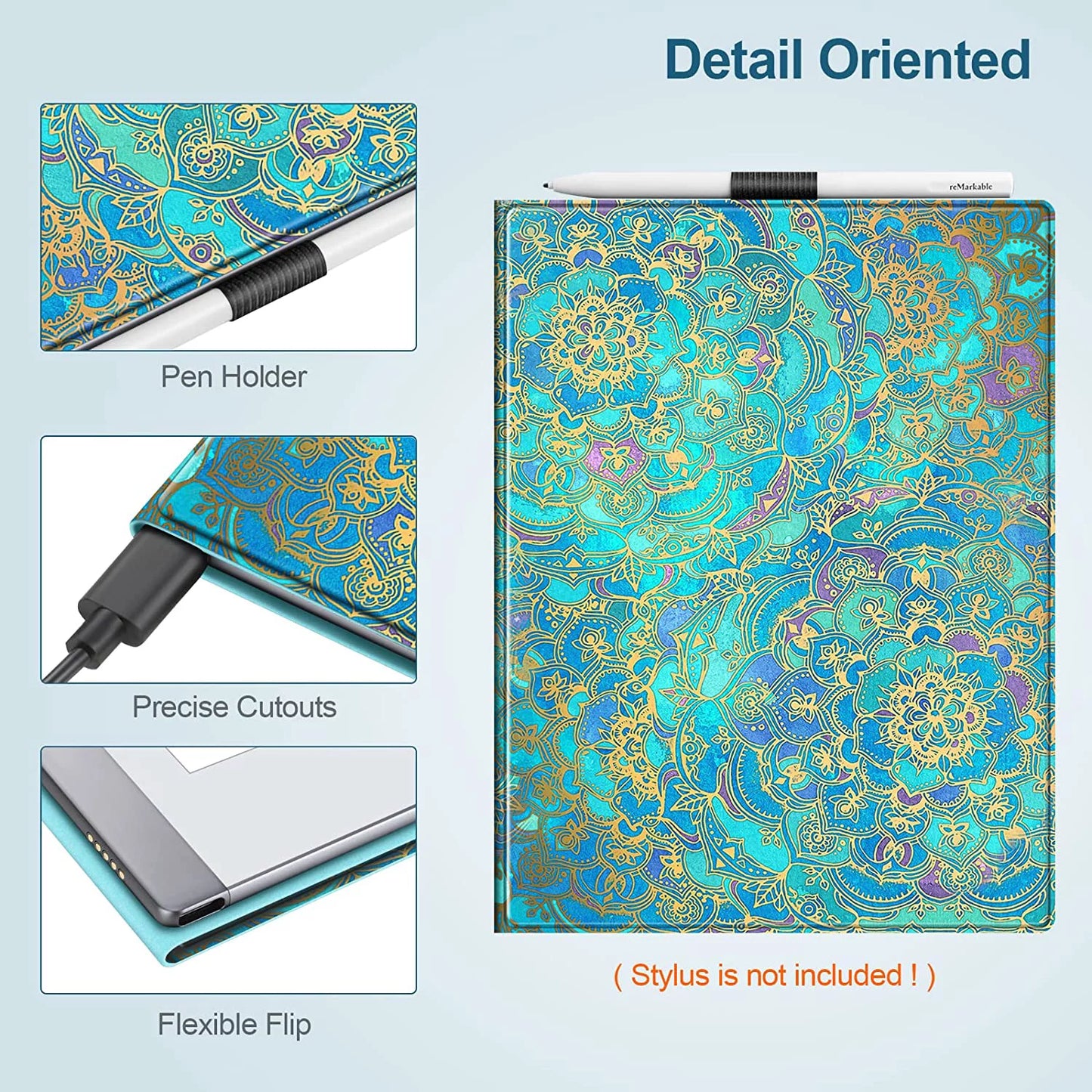 Sizelim Case for Remarkable 2 Digital Paper Tablet 10.3 inch (2020 Released) - Premium PU Leather Lightweight Book