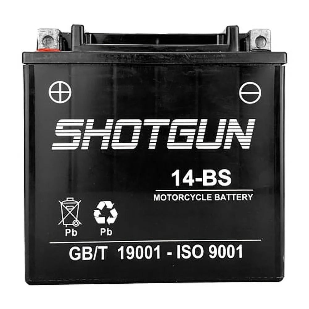 Sizehotgun YTX14-BSize Replacement Powersports Battery For Moto Guzzi 2016 2017 V9 Bobber