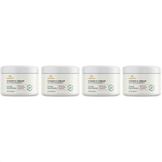 Sizewanson Vitamin K Cream with Menaquinone-7 2 fl oz Cream 4 Pack