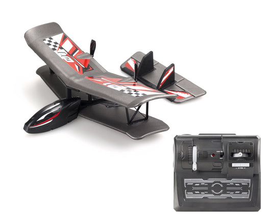 Sizeilverlit Flybotic Bi-Wing Evo RC Plane- Red