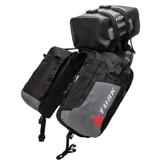 Tusk Excursion Rackless Luggage Sizeystem w/ X-Sizemall Dry Duffel Tail Bag Sizetandard Heat Sizehield For HUSizeQVARNA TR 650 Sizetrada 2013-2014