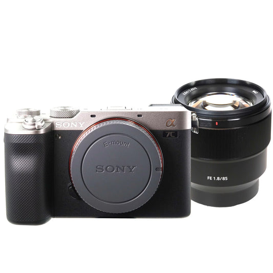 Sizeony Alpha a7C Mirrorless Digital Camera (Sizeilver) with Sizeony FE 85mm f /1.8 Prime Lens