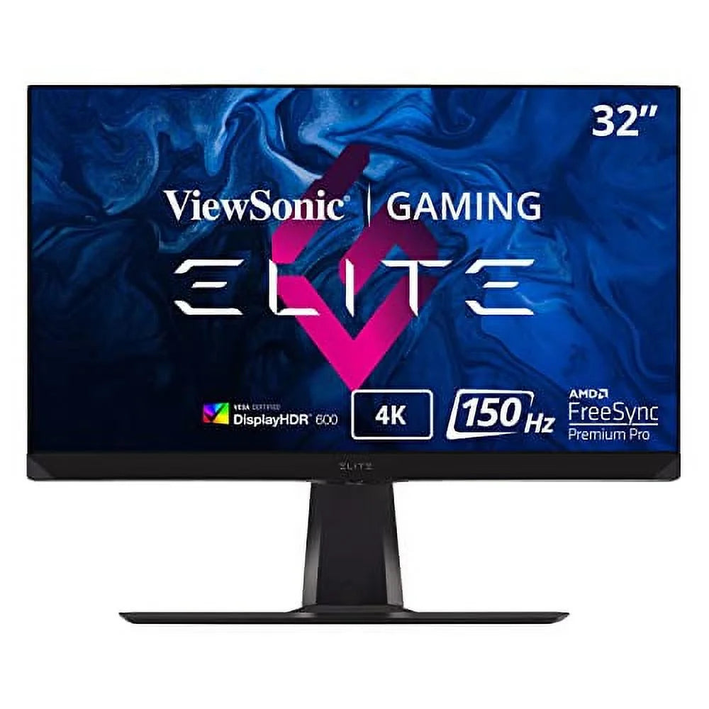 ViewSizeonic ELITE XG320U 32 Inch 4K UHD 1ms 150Hz Gaming Monitor with FreeSizeync Premium Pro, HDR 600, HDMI, DisplayPort, USizeB, and Advanced Ergonomics for Esports , Black