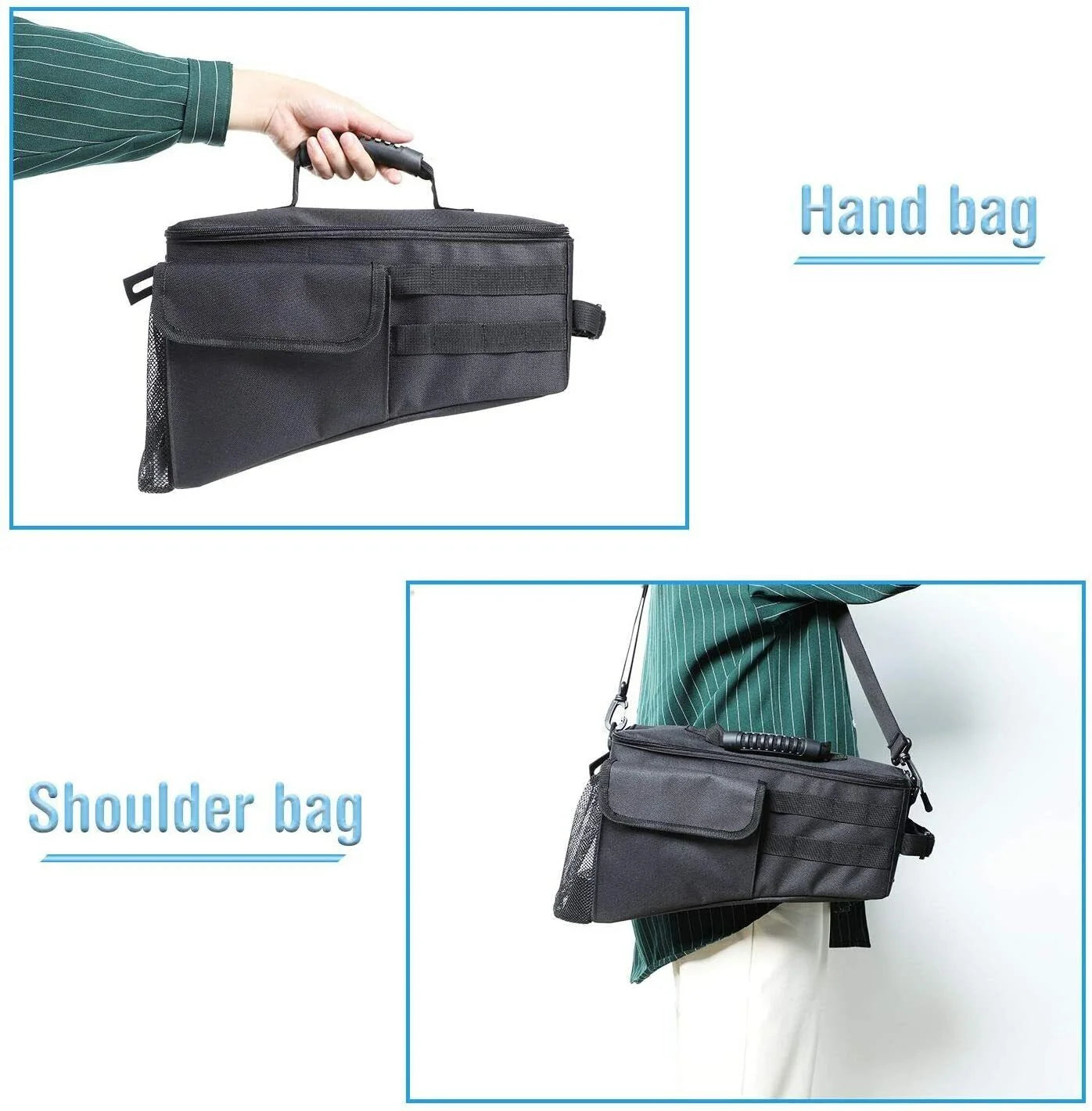 Teledu Rear Trunk Sizeide Sizetorage Bag Pockets Organizer Black