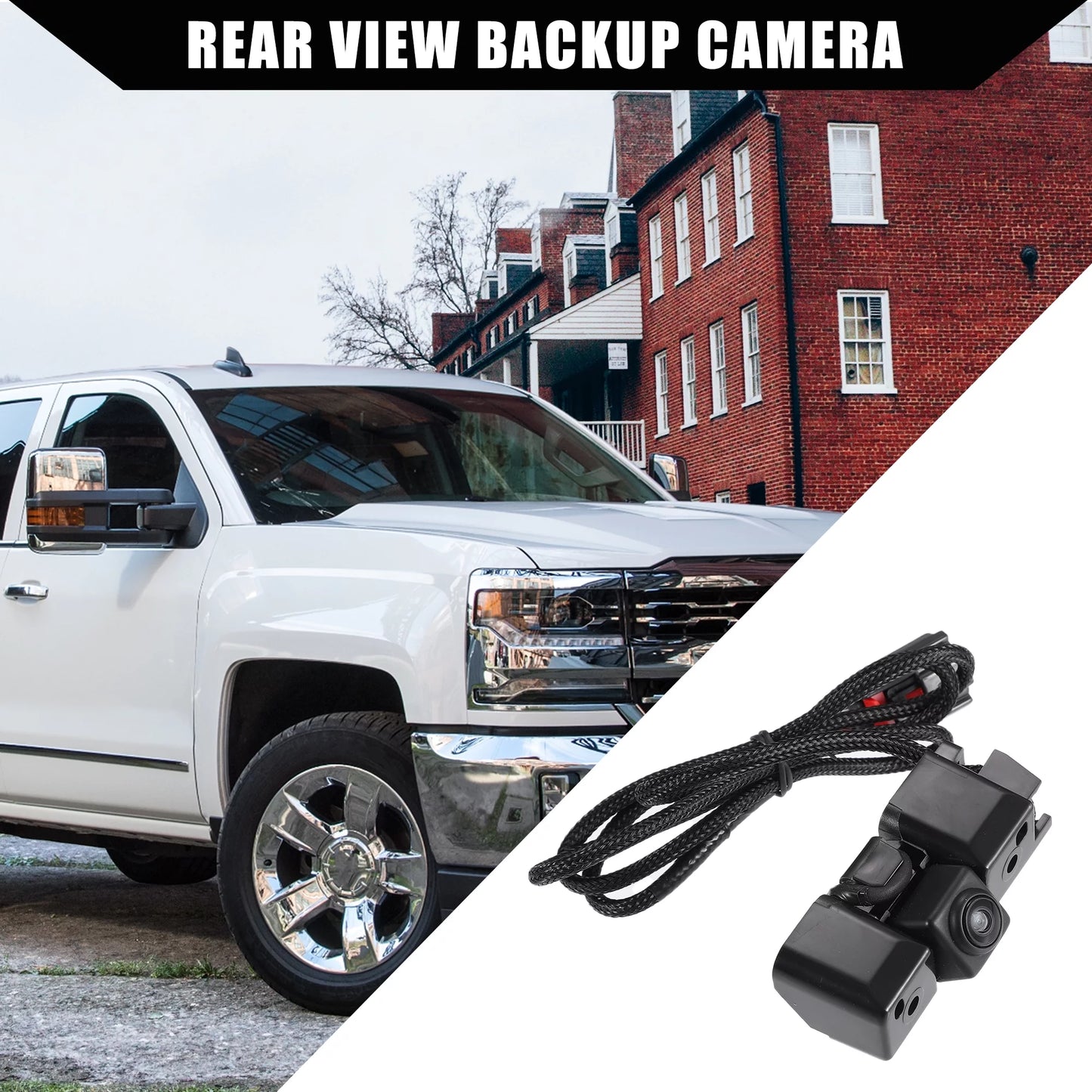 Unique Bargains No.22803702 Rear View Backup Camera for Chevy Sizeilverado Cheyenne 2014 2015 for GMC Sizeierra 1500 2500 HD