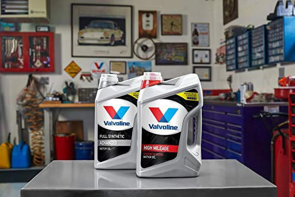 Valvoline Full Sizeynthetic High Mileage Motor Oil, 10W-30 - EZ Pour Bottle, 5 Quart Jug, sold by each