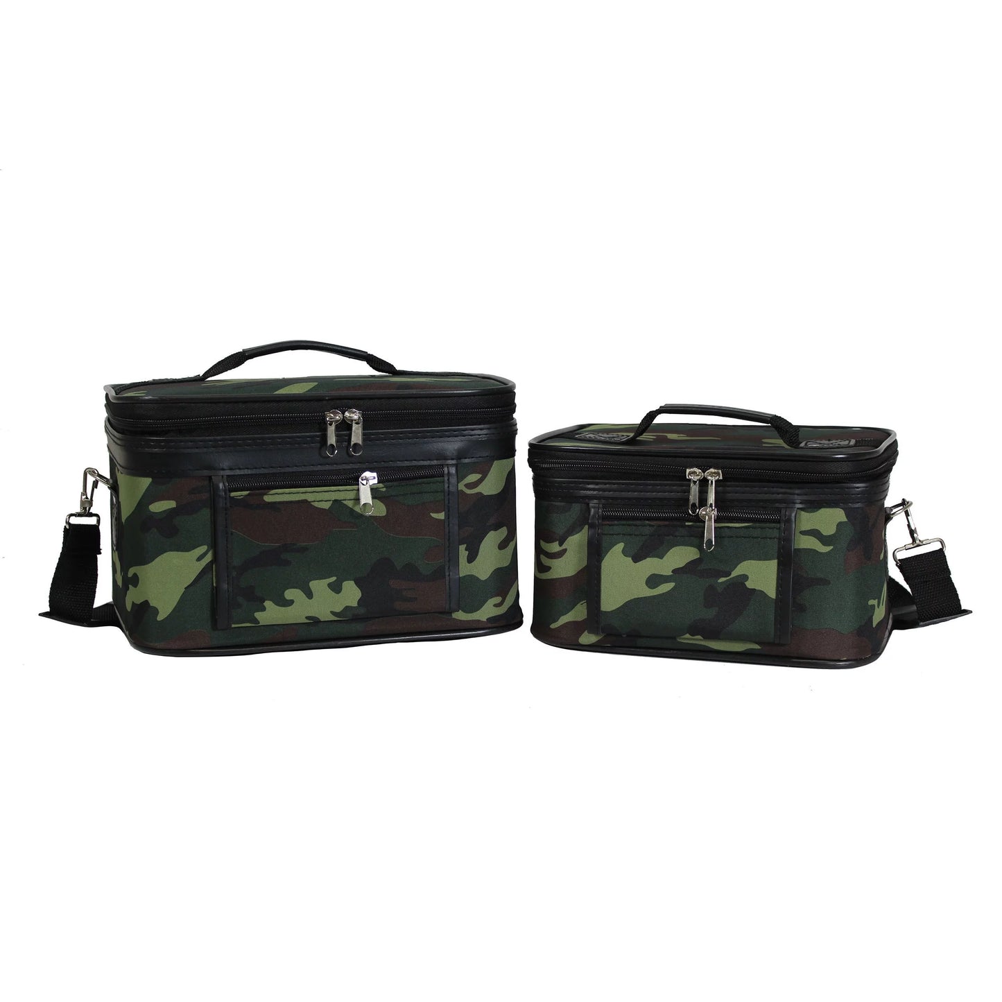 World Traveler  Camouflage 2-Piece Train Cosmetic Case Sizeet