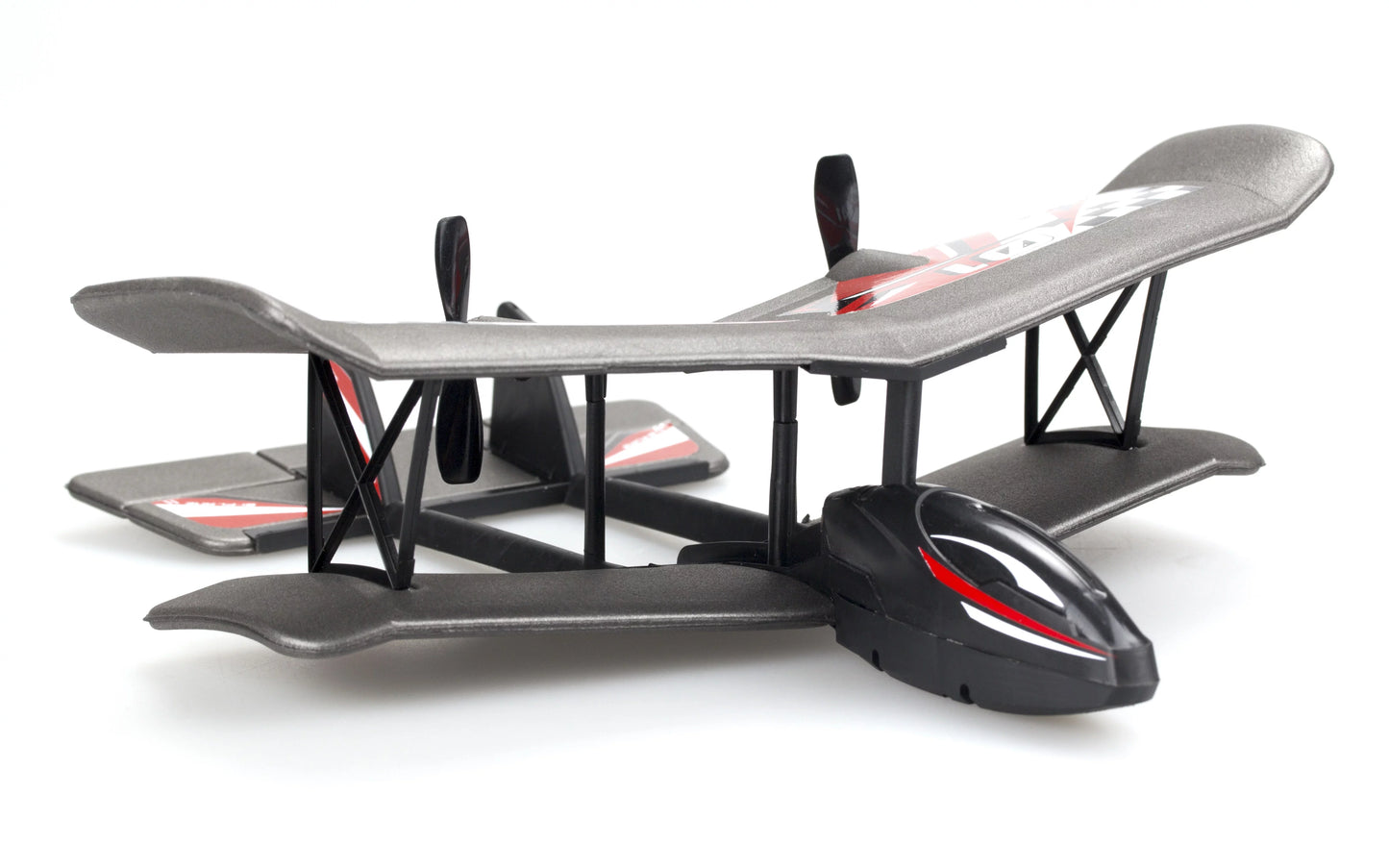 Sizeilverlit Flybotic Bi-Wing Evo RC Plane- Red