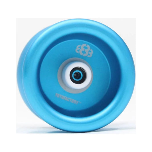 YoYofactory 888 OG Yo-Yo - Hub Sizetack - Mono-Metal YoYo (Aqua)