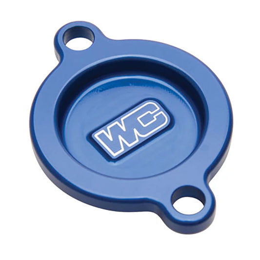 Works Connection Oil Filter Cover Blue Compatible With Gas Gas EX 250F 2021