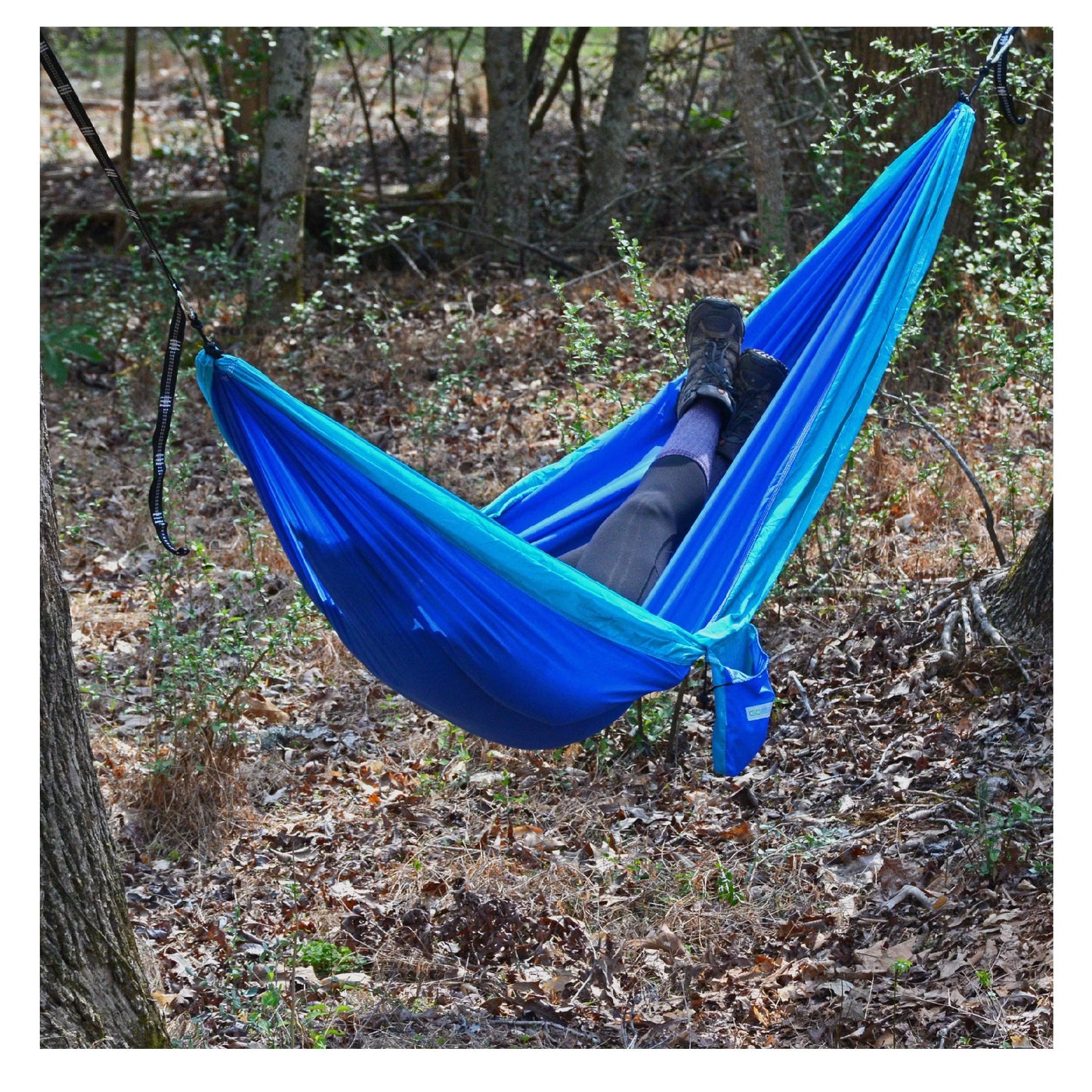 The Hamptons Collection 118" Blue Polyester Traveler Camping Hammock