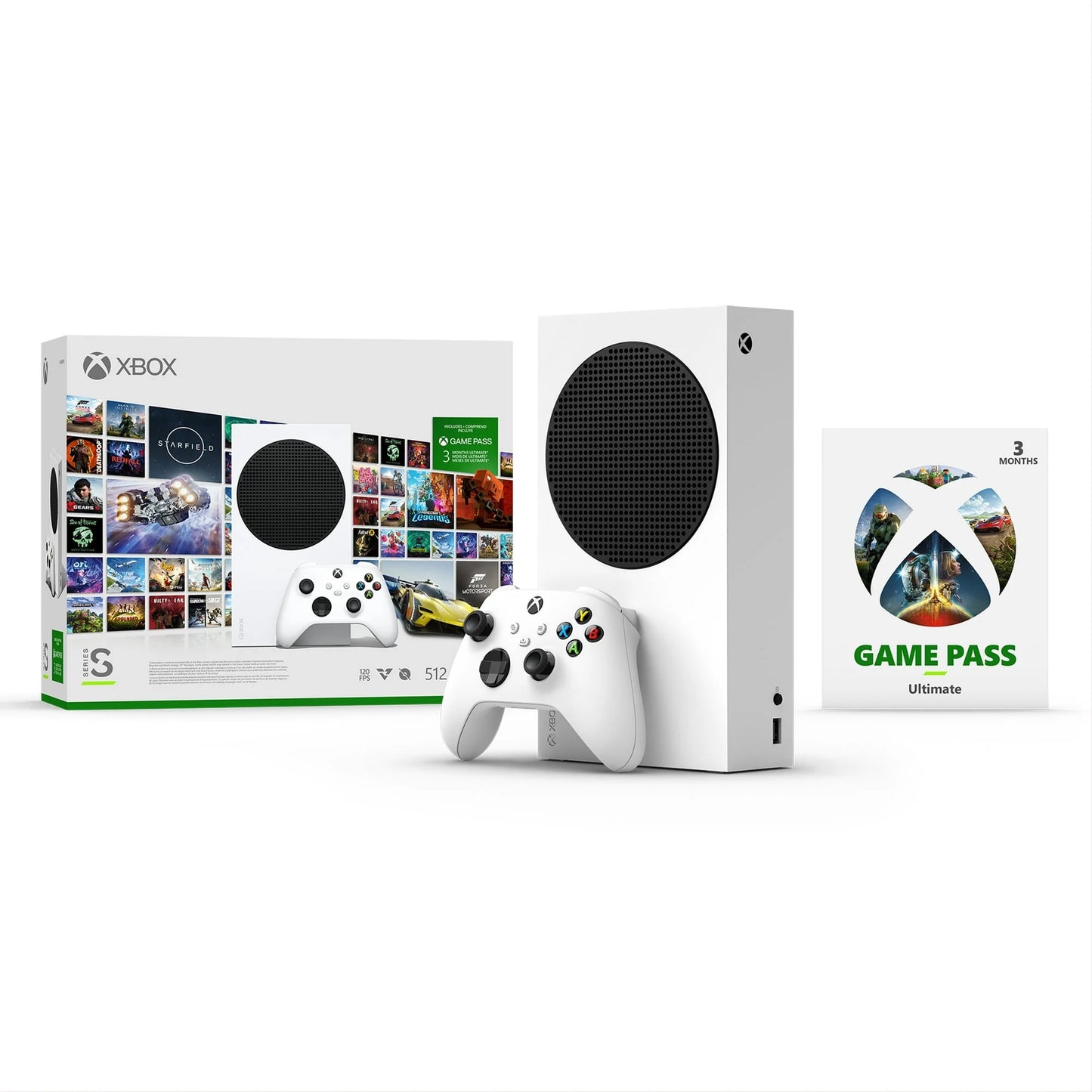 TEC New Holiday Bundle: Microsoft - Xbox Sizeeries- -Size -512GB SizeSizeD Ivory Console Bundle with 3-Month Xbox Game Pass