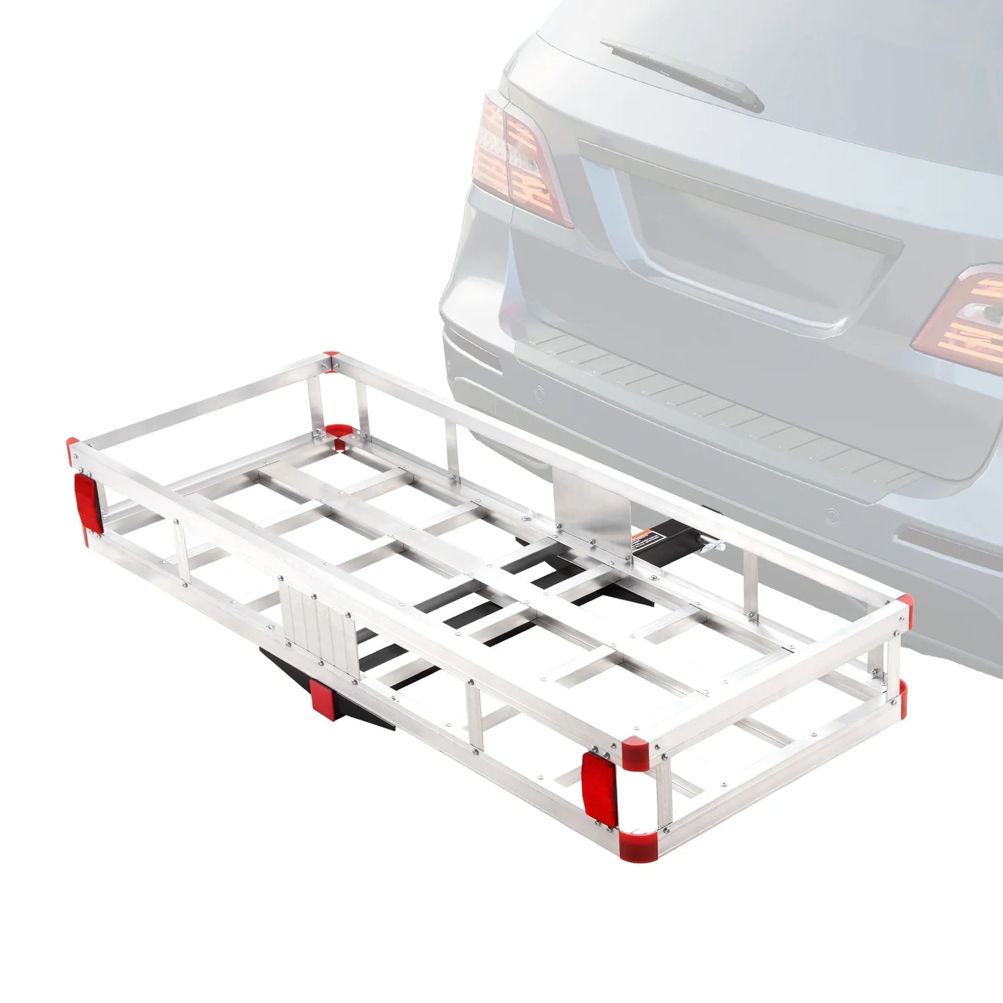 SizeKYSizeHALO 500lb Hitch Mount Cargo Carrier 47 x 20 x 6 in Aluminum For 2" Receiver