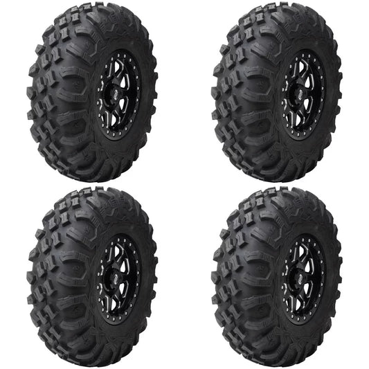 (4 Pack) Tusk Megabite Radial Tire 27x11-14 For POLARISize RZR 900 Trail Fox Edition 2020