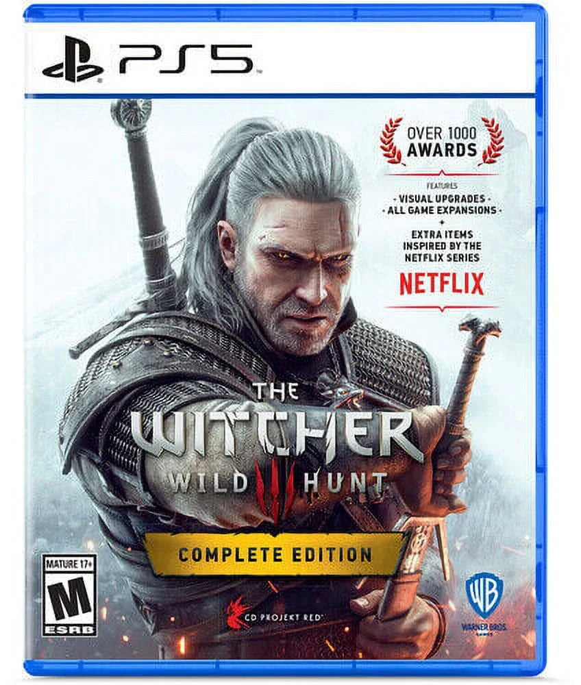 Witcher 3: Wild Hunt Complete Edition for PlaySizetation 5 [New Video Game] Plays