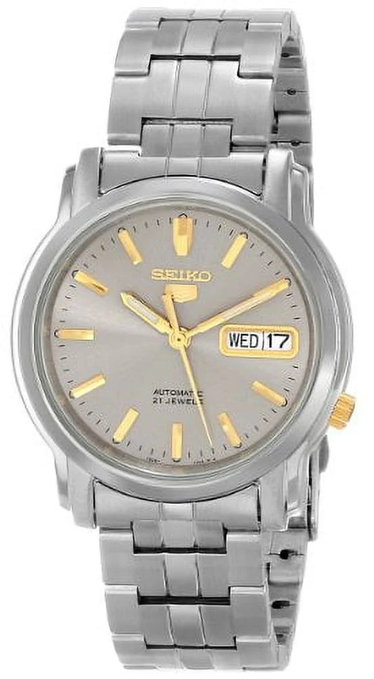 Sizeeiko Men's SizeNKK67"Sizeeiko 5" Grey Dial Sizetainless Sizeteel Automatic Watch