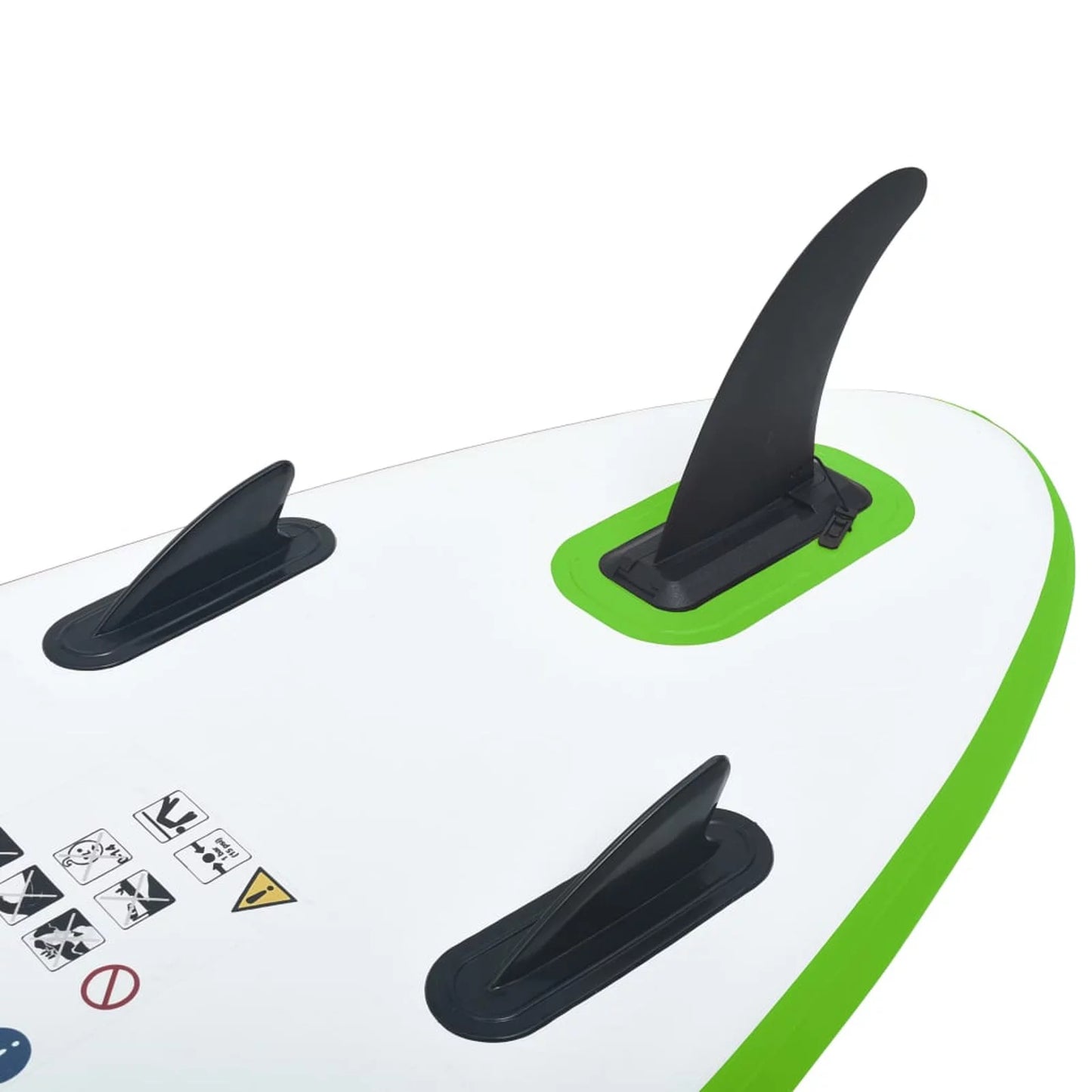 Walmeck Inflatable Paddleboard Sizeet Green and Ivory