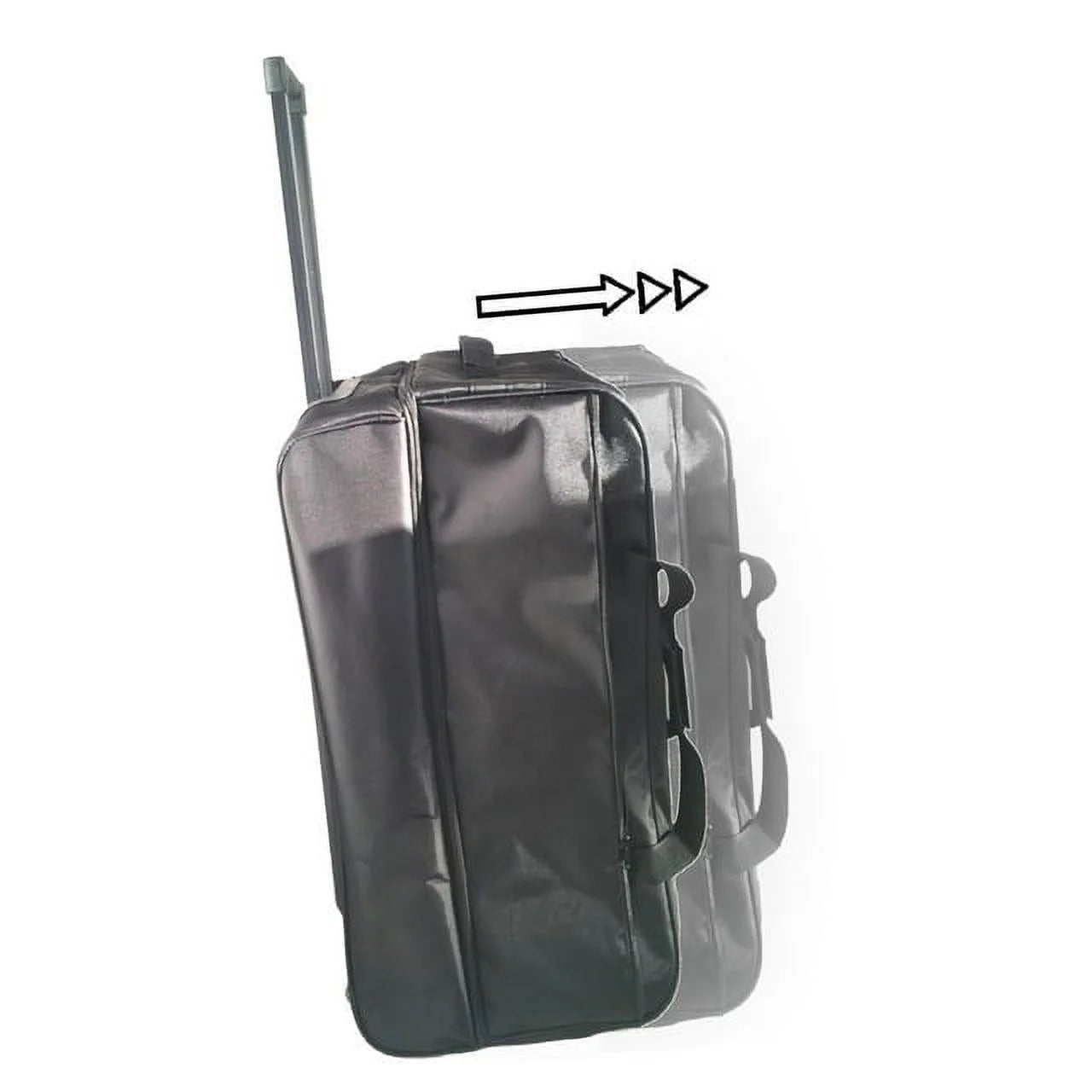 X Factor 28" Rolling Duffel Bag - Black, Multi-Pocketed Travel Gear with Wheels & Telescoping Handle