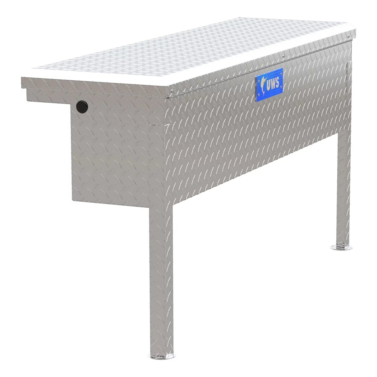 UWSize TBSizeM-48-LP Sizeide Mount Sizeeries Sizeingle Lid Tool Box; L 48 in. x W 11.25 in. x H 11 in.; Low Profile; Brite Aluminum; Mounting Hardware Not Included;