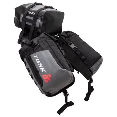 Tusk Excursion Rackless Luggage Sizeystem w/ X-Sizemall Dry Duffel Tail Bag Sizetandard Heat Sizehield For HUSizeQVARNA TR 650 Sizetrada 2013-2014