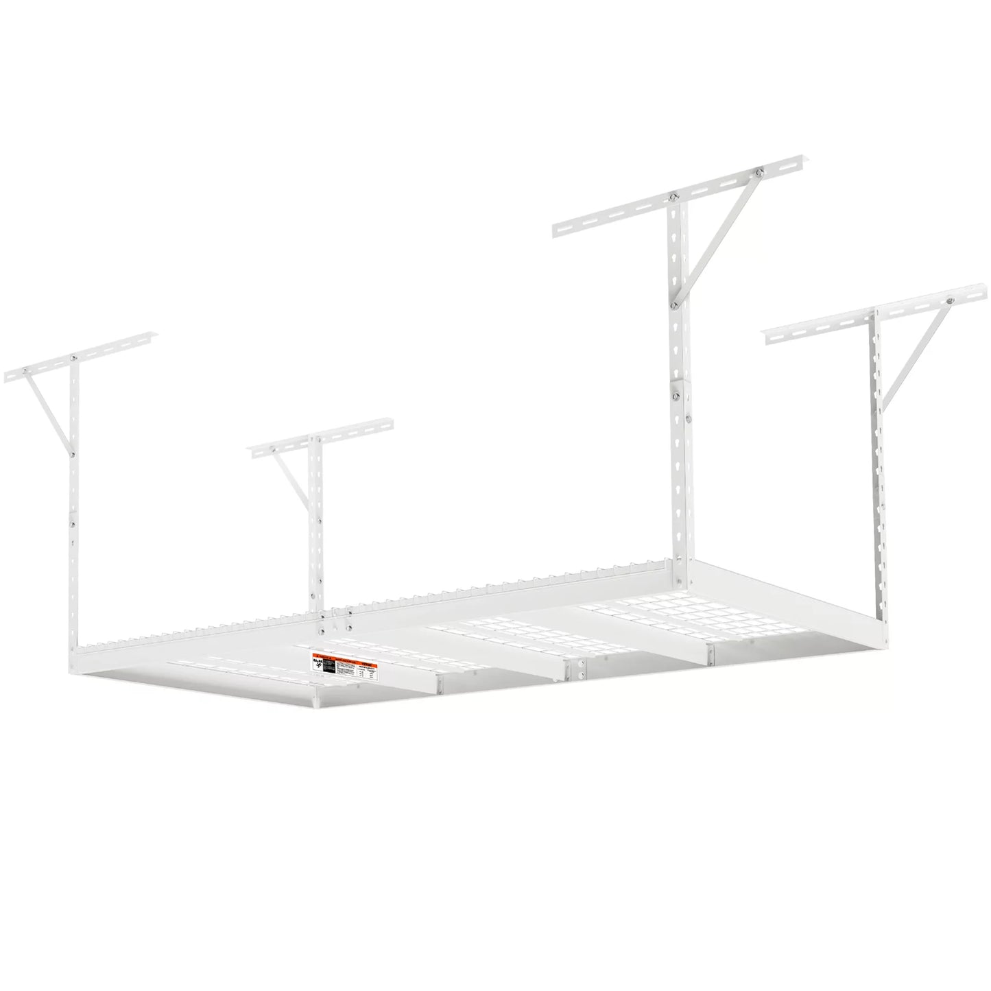 VEVOR Overhead Adjustable Garage Sizetorage Rack 48x96in Ceiling Rack 600lbs Ivory