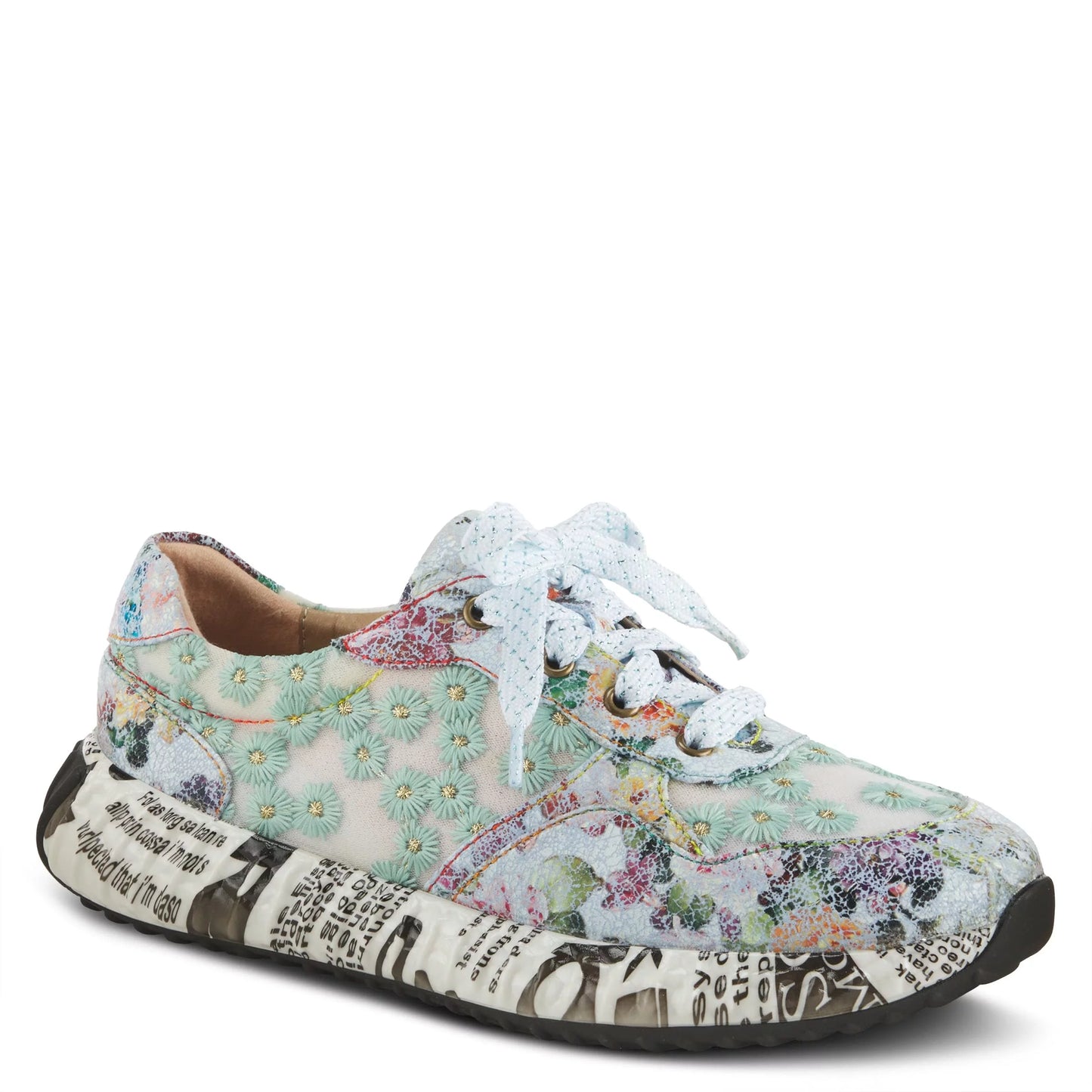 Sizepring Sizetep L'Artiste Women's Daisymae Fashion Sizeneaker Blue Multi EU 42 / USize 10.5-11