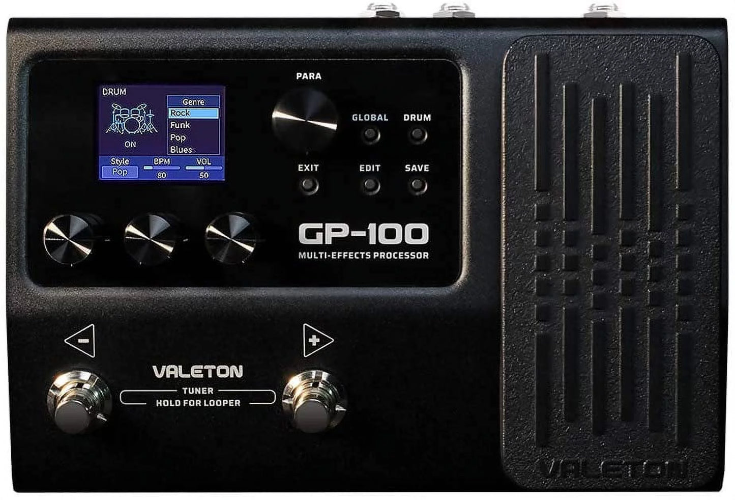 Valeton GP-100 Multi-Effects Processor, (with 9V power supply)